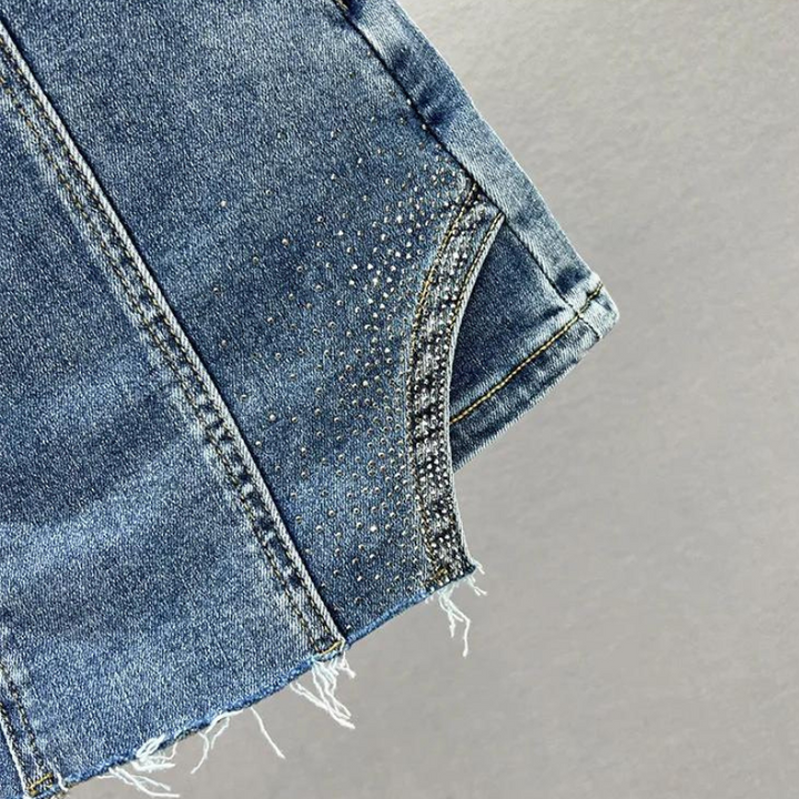 Short Strass en Jean