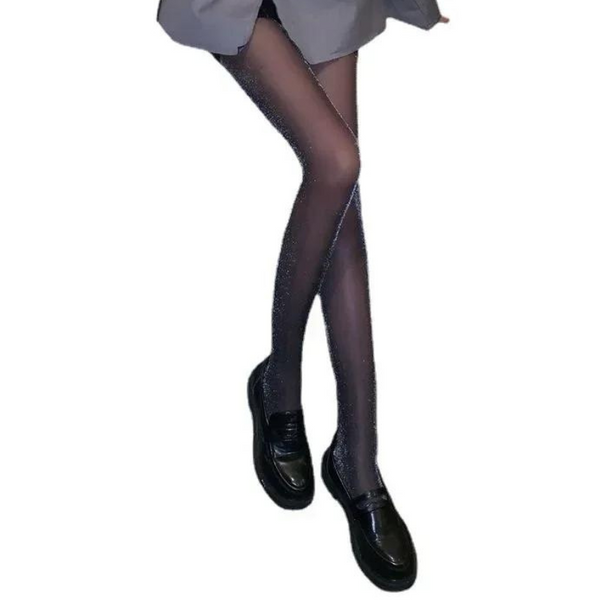 Collant noir pailleté femme on sale