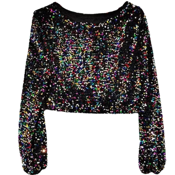 Top paillettes Mulitcolore