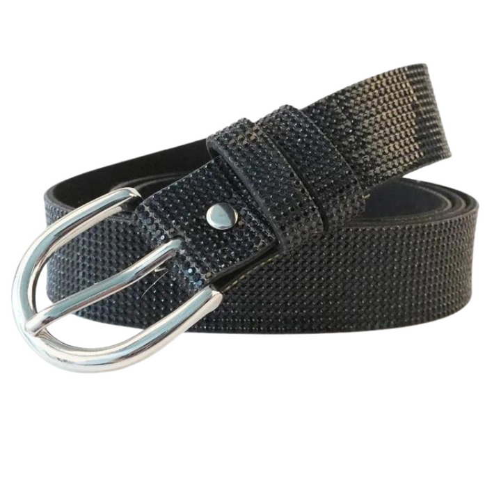 Ceinture Avec Strass Pour Femme noir