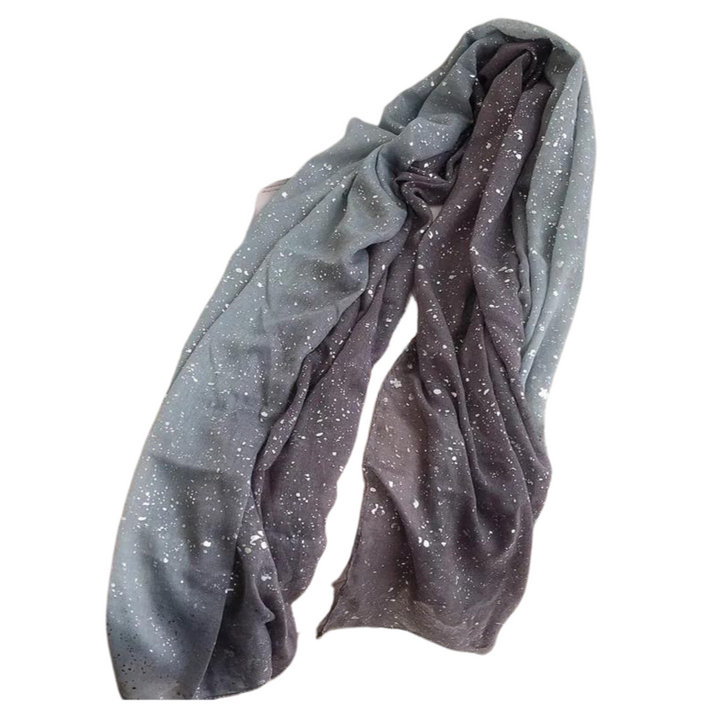 Châle Paillette Viscose Gris 