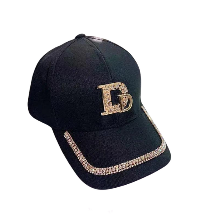 Casquette Lettre Strass Noir D