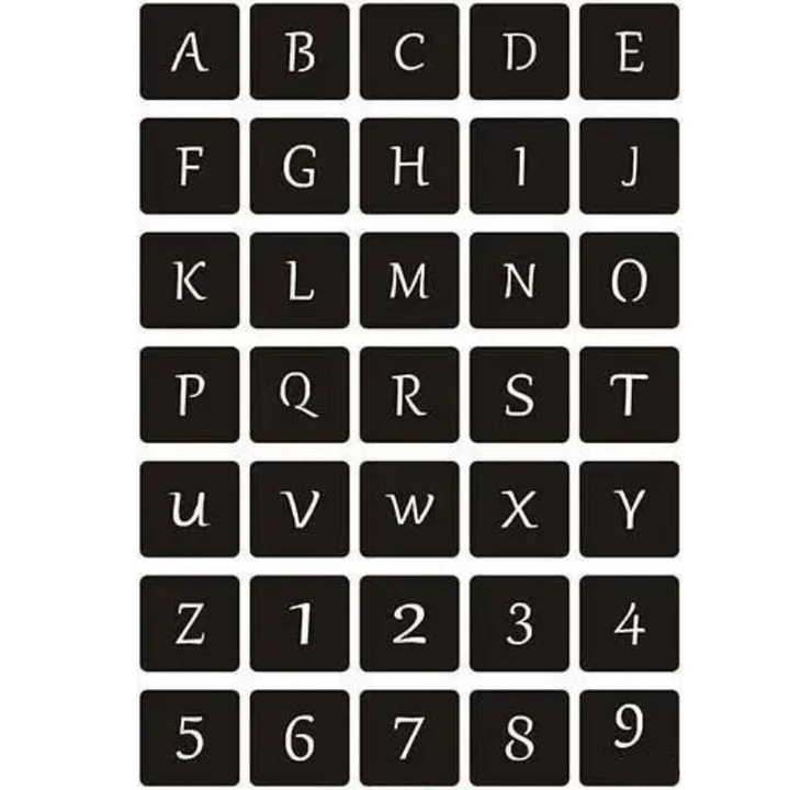 Pochoir Pour Tatouage alphabet