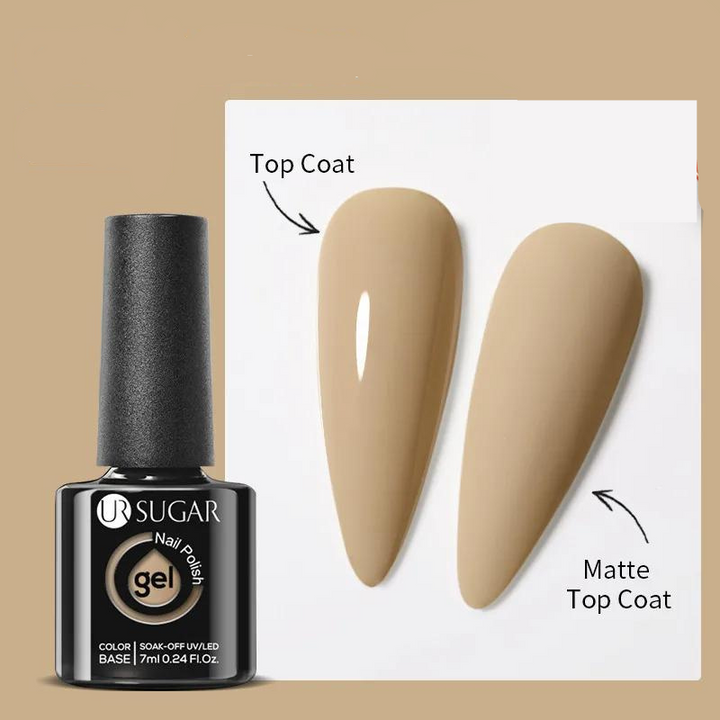 Gel à Ongles Pailleté beige