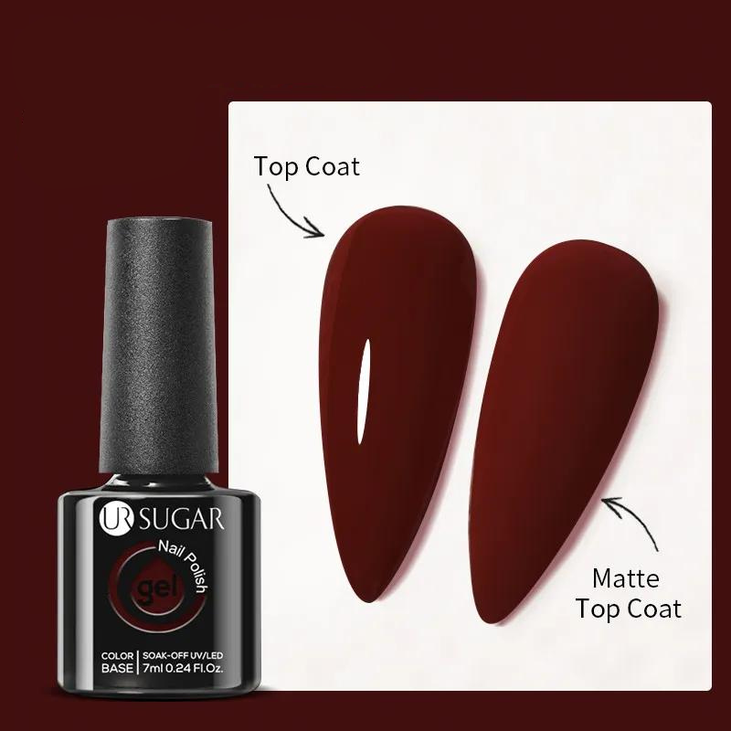 Gel à Ongles Pailleté rouge foncé