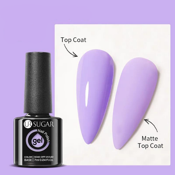 Gel à Ongles Pailleté mauve