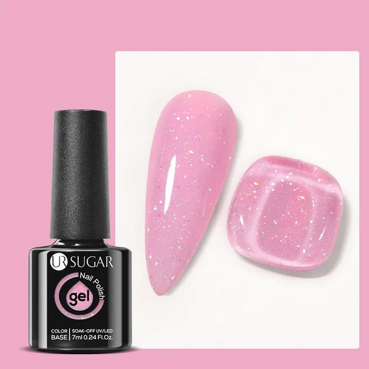 Gel à Ongles Pailleté rose