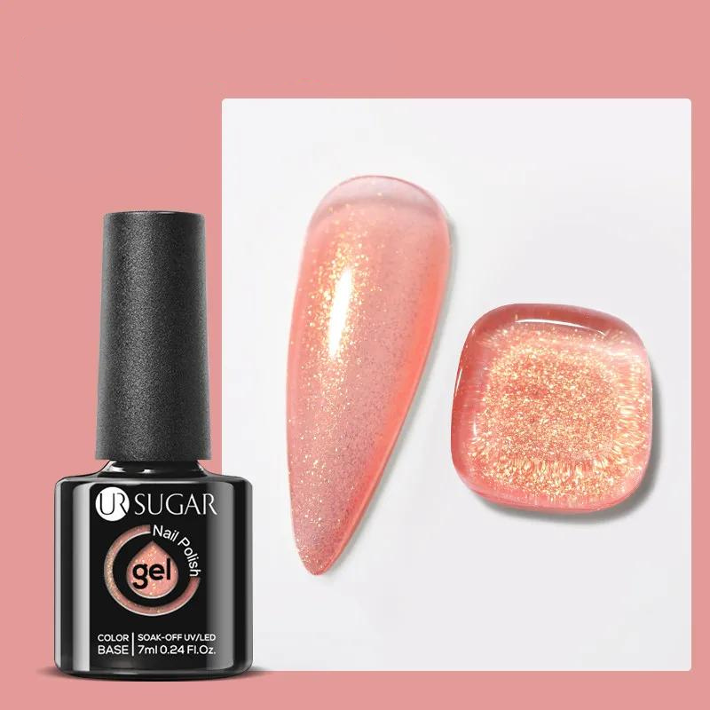 Gel à Ongles Pailleté corail