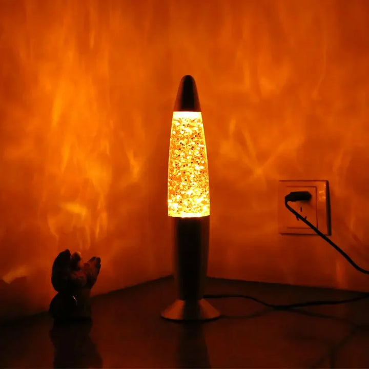 Lampe Paillette Jaune 