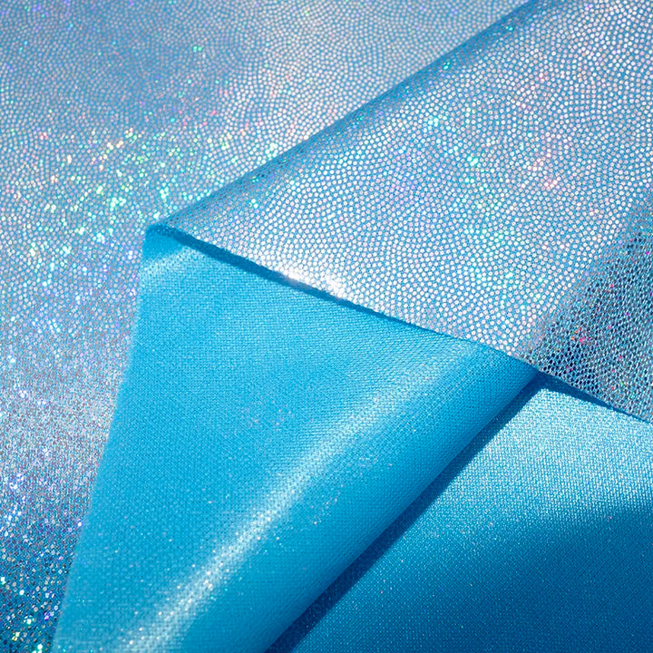Tissu Pailleté Polyester Bleu clair