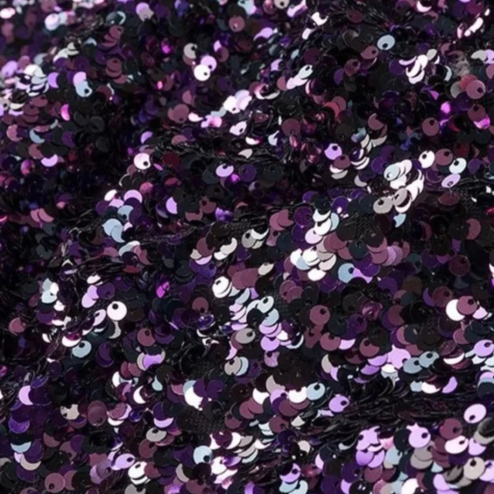 Robe Paillette Dos Nu violet
