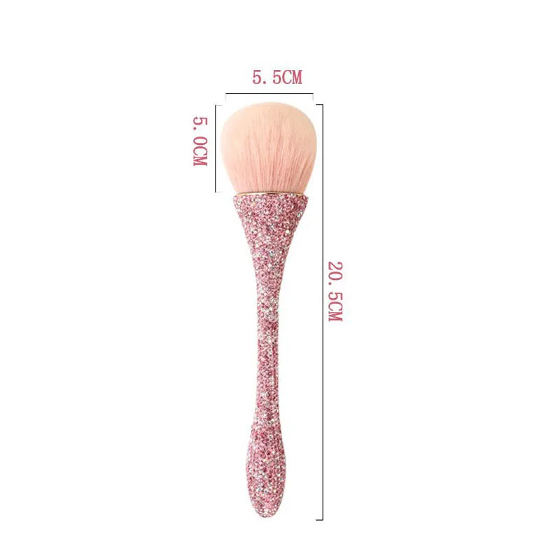 Pinceau Maquillage Strass Rose taille