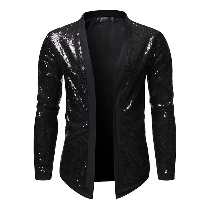 Veste Paillette Ouverte Homme noir