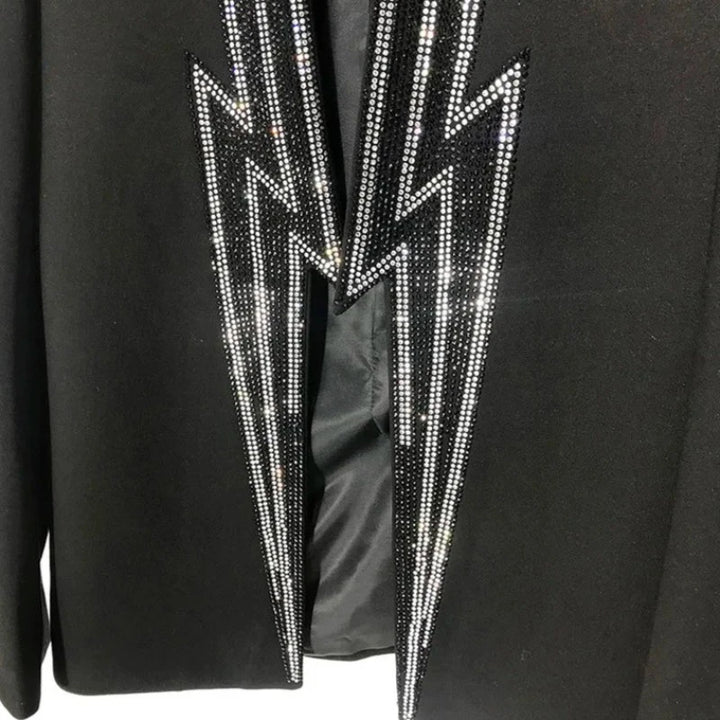 Veste Blazer Homme Strass Eclair