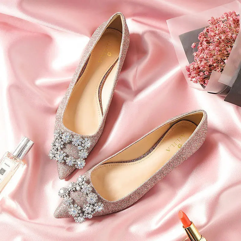 Ballerine rose paillette hotsell