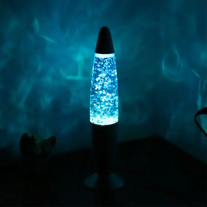 Lampe Paillette Turquoise 