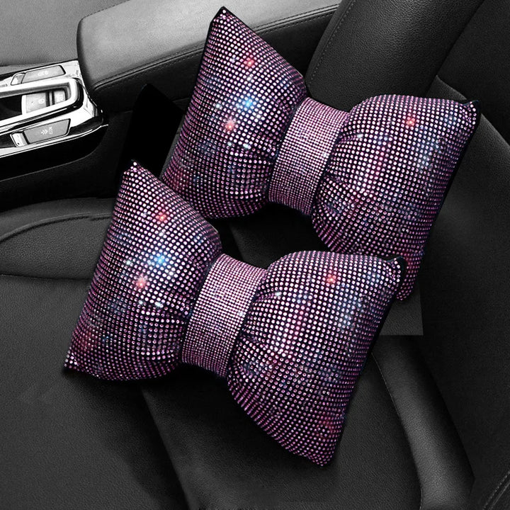 Coussin Siege Voiture Strass Violet