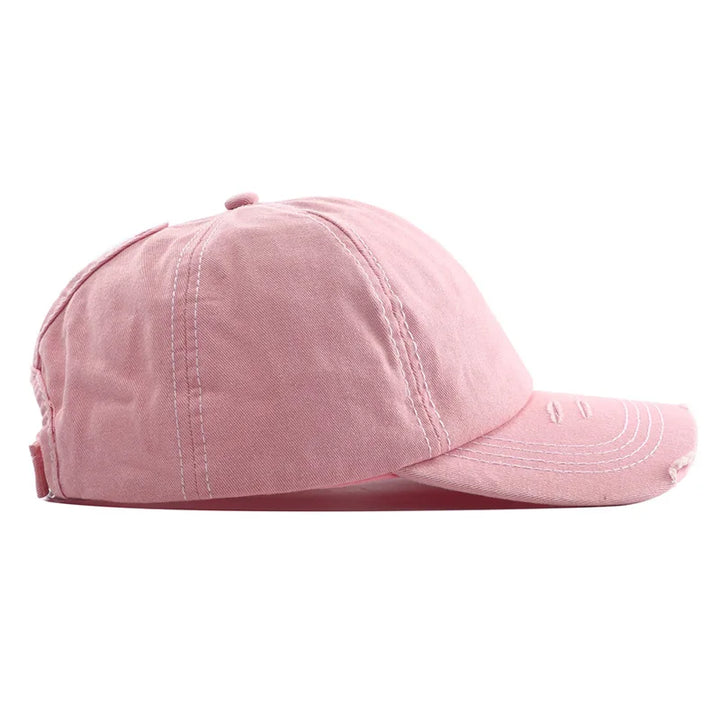 Casquette Avec Etoiles Paillettes rose claire