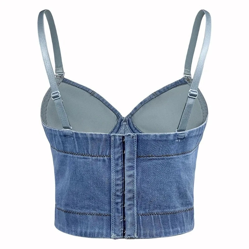 Bustier Strass Jean dos