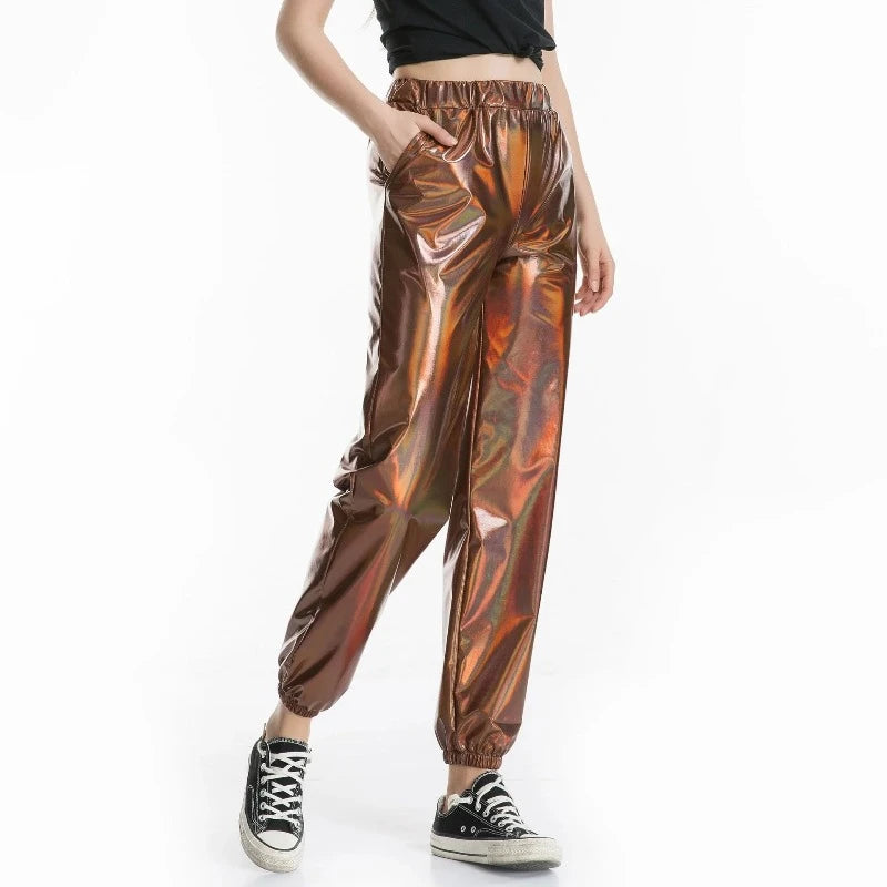 Pantalon Café Brillant Femme