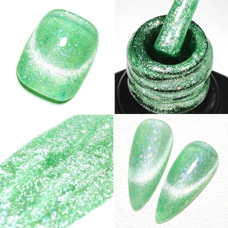 Vernis Vert Pomme Pailleté