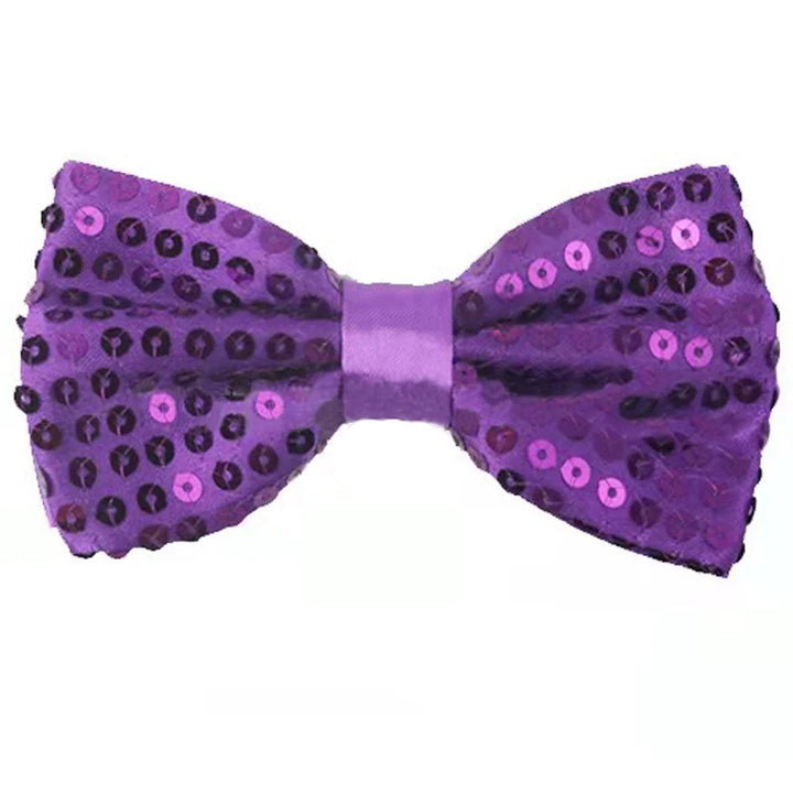 Noeud Papillon Violet Paillette Fête