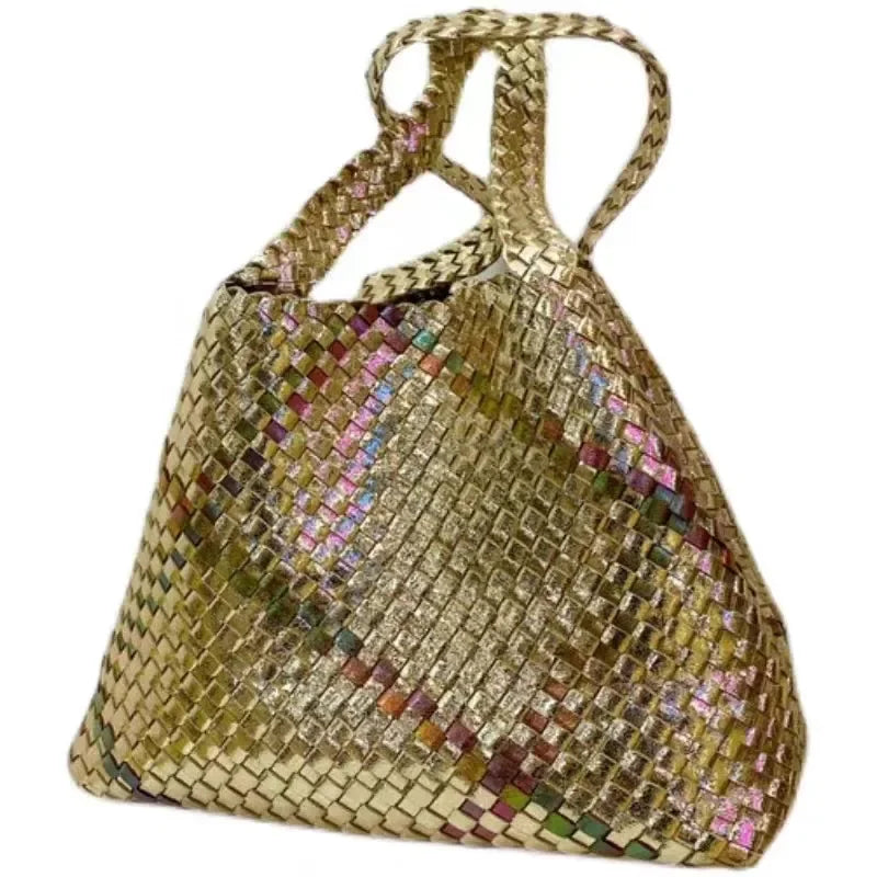 Panier Paillettes Doré