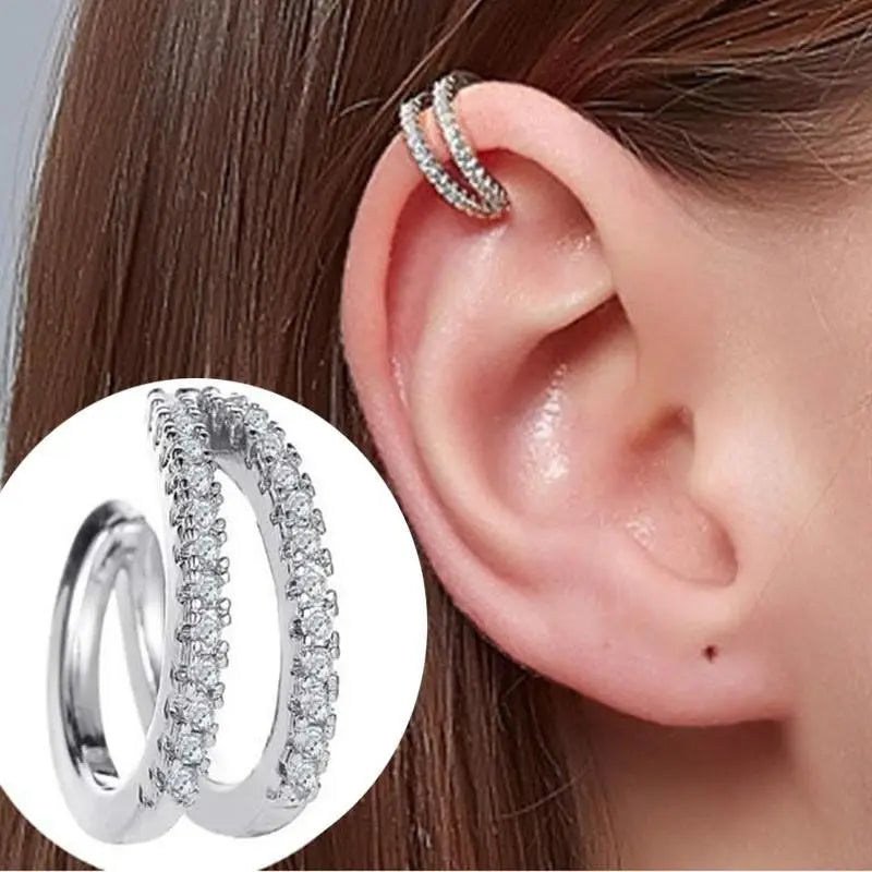 Boucles d'Oreilles Clips Strass