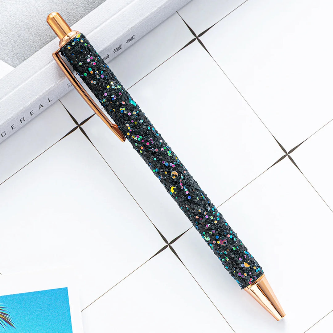 Stylo Bille Strass Noir