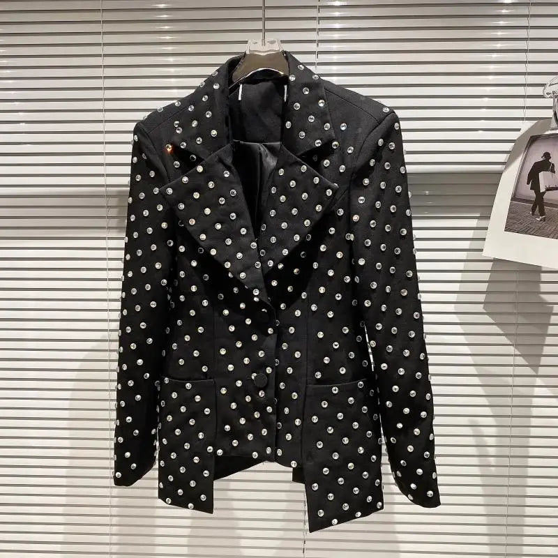 Veste Blazer Strass Femme