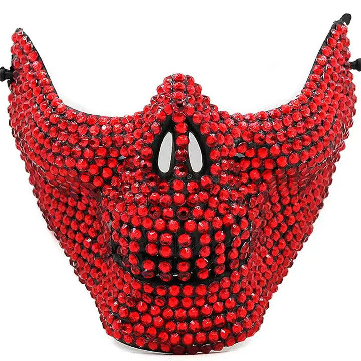 Chapeau Strass Masque rouge