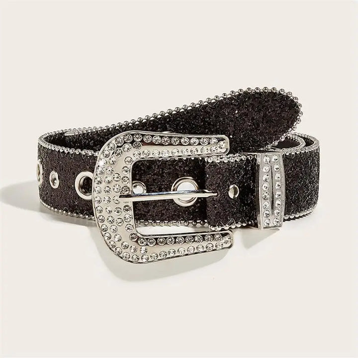 Ceinture Strass Femme noire