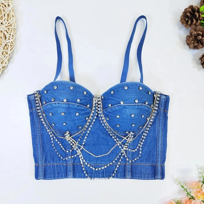 Bustier Strass Jean