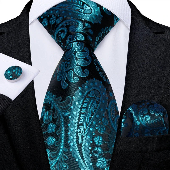 Cravate Noir Bleu  Homme