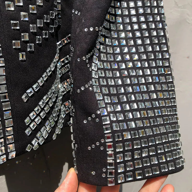 Veste Ouverte Strass Homme