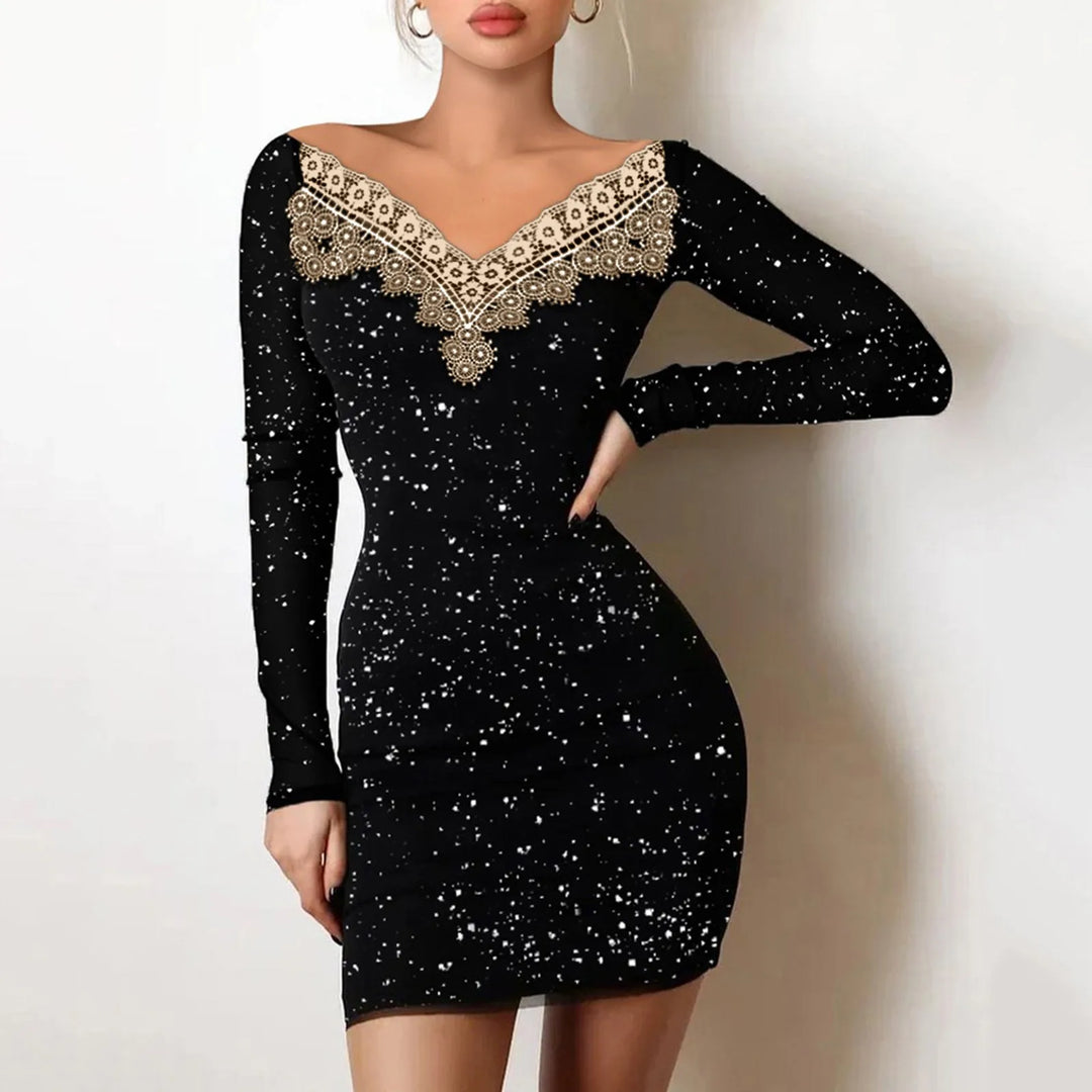 Robe Paillette Noir