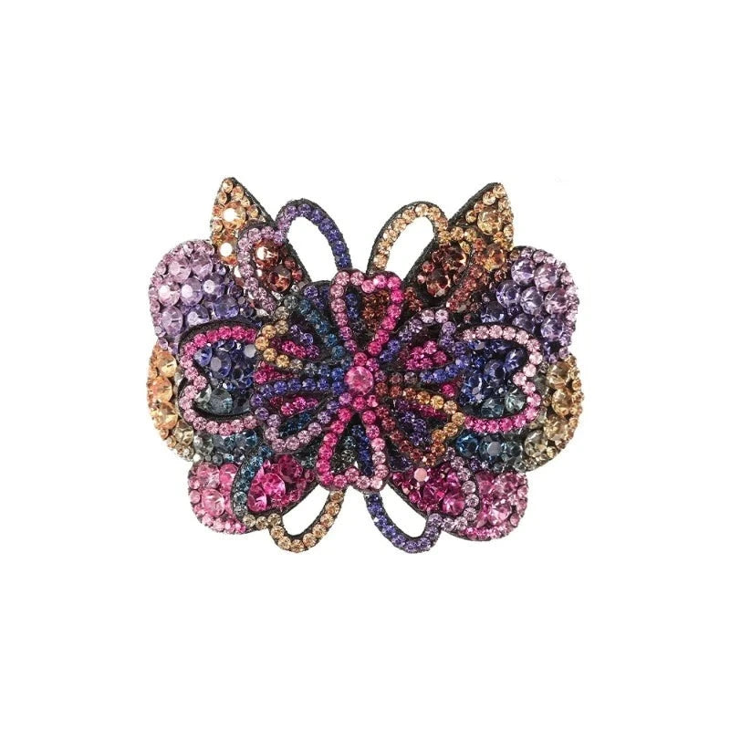 Pince Strass Fleurs taille
