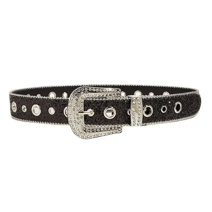 Ceinture Strass Femme noire