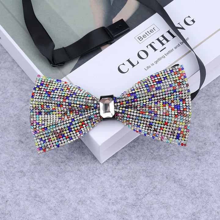 Noeud Papillon  Multicolor Paillette Strass