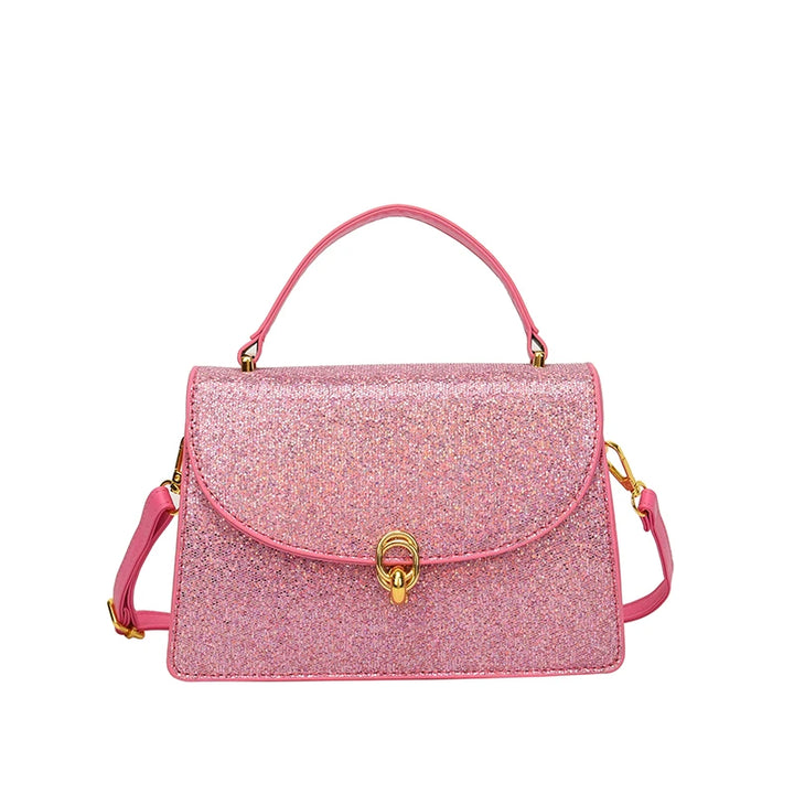 Sac Paillette Bandoulière rose