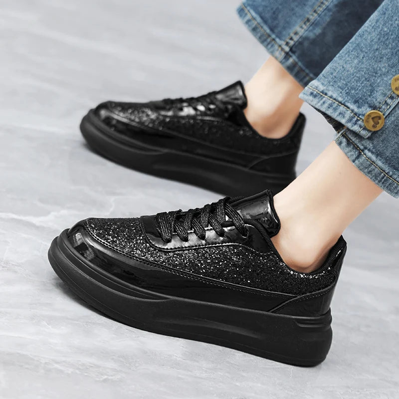 Basket Sneaker Paillette Brillant Strass Paillettes Strass Paillettes