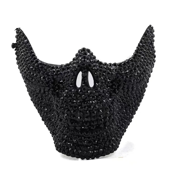 Chapeau Strass Masque noir