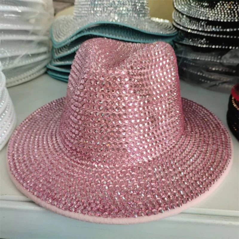 Chapeau Strass Rose