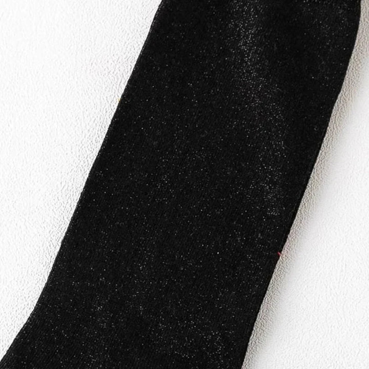 Chaussette Paillette Coton Noir