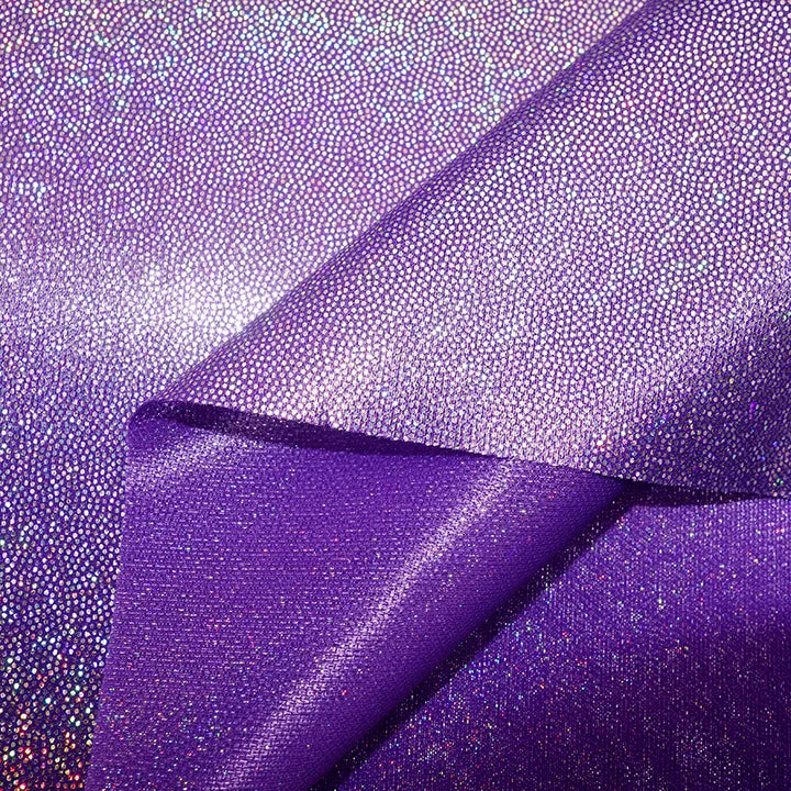 Tissu Pailleté Polyester Violet