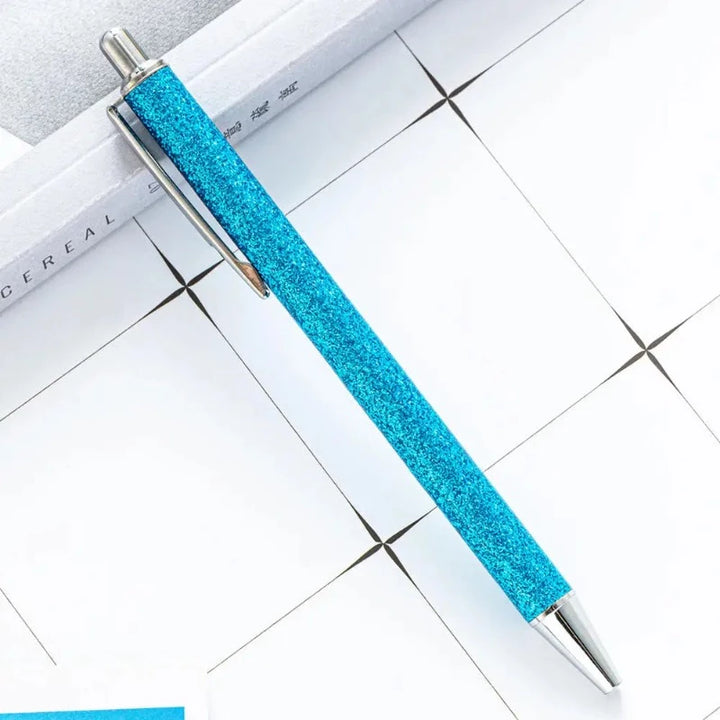 Stylo Avec Strass Turquoise