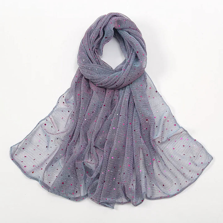 Echarpe Mauve Femme Paillette