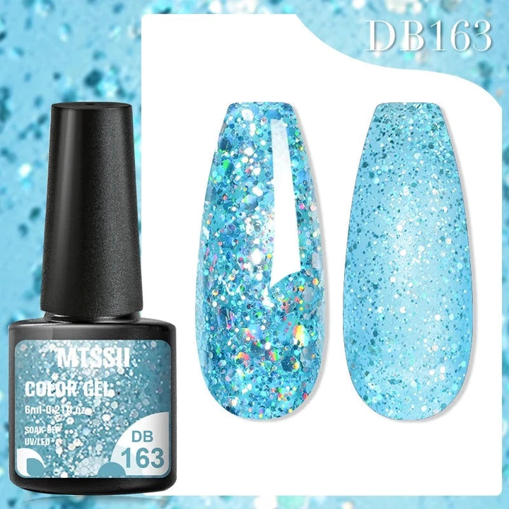 Vernis Turquoise Pailleté