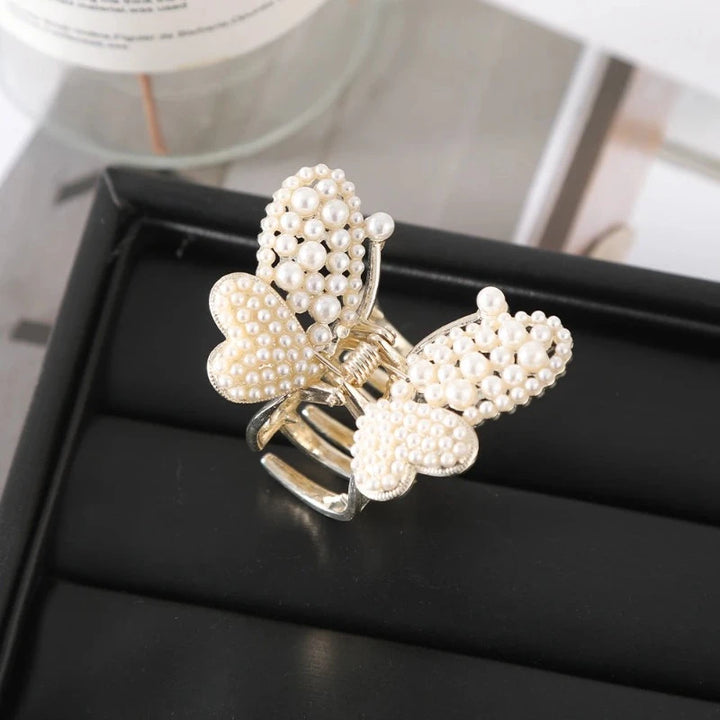 Barrette Strass Papillon perles