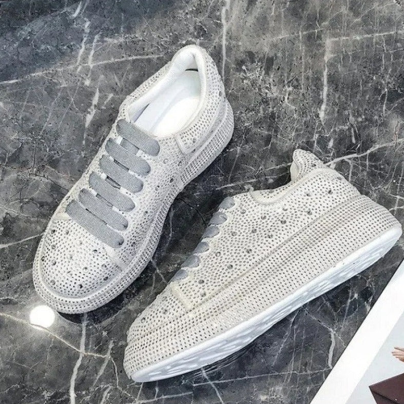 Basket Blanc Strass